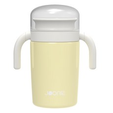 주니 360 스테인레스 자기주도 컵 330ml, 1개, 옐로우