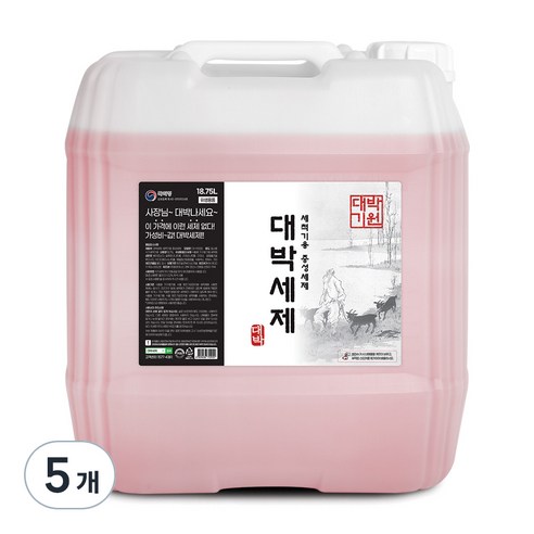 대박 식기세척기용 세제, 18.75L, 5개