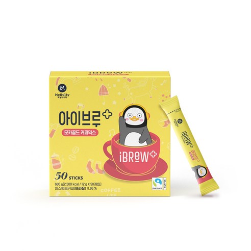 맥널티 아이브루 플러스 모카골드 커피믹스 50T+50T (총 100T), 12g, 50개입, 2개