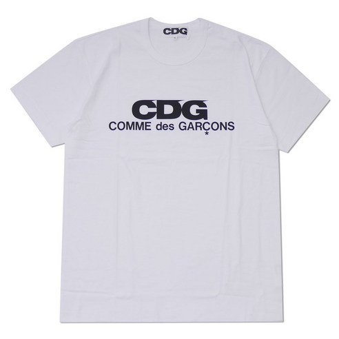 CDG 로고 티셔츠 화이트