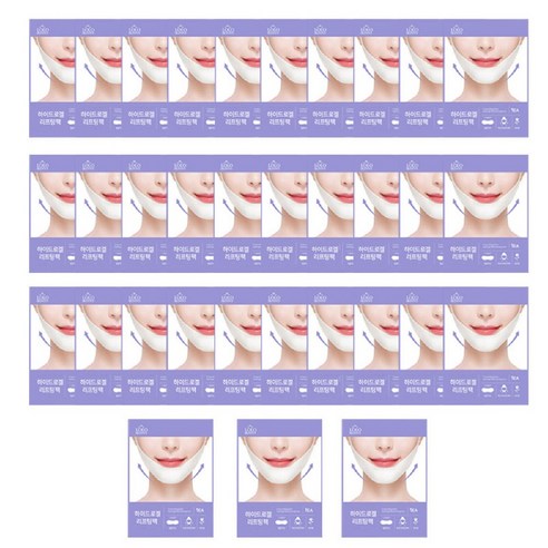 로로스키니 하이드로겔 턱 v 브이라인 리프팅 라인 팩1매 마스크 패치 1일1팩 팔자주름 넥 기타패치, 상세정보참조, 33개