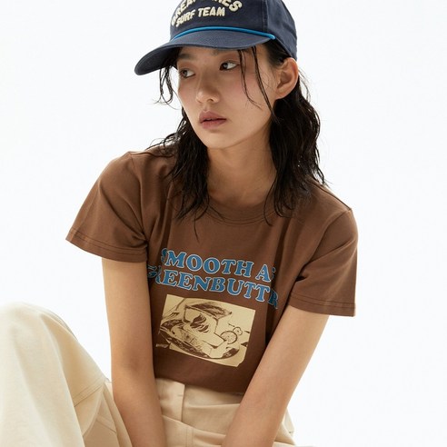 그린버터 With Cream Tee (Brown)