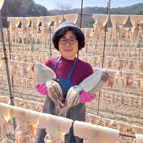 오징어엄마 반건조오징어 피데기 반건오징어, 반건조 (왕특대) ..., 1개