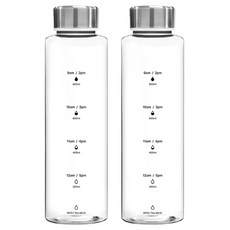 하루수분 트라이탄 심플 물병, 1L, 2개