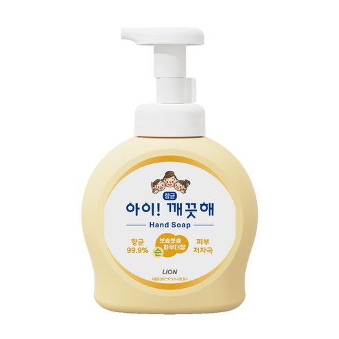 아이깨끗해 핸드워시 순 보송보송 파우더향, 490ml, 1개