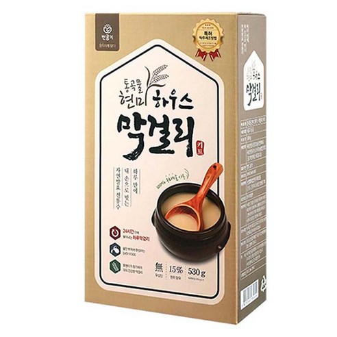 해오름 통곡물 현미 하우스 막걸리 키트 5병분량, 530g, 1개