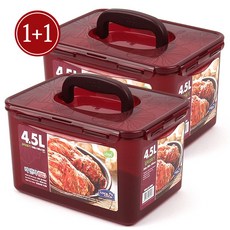 락앤락 직사각 김치통 원핸들, 4.5L, 2개