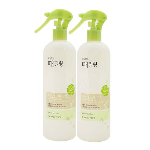 더페이스샵 보들보들 때 필링 바디스크럽, 500ml, 2개