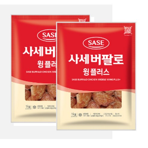 사세 버팔로윙 플러스 1kg x 2봉, 1kg, 2개