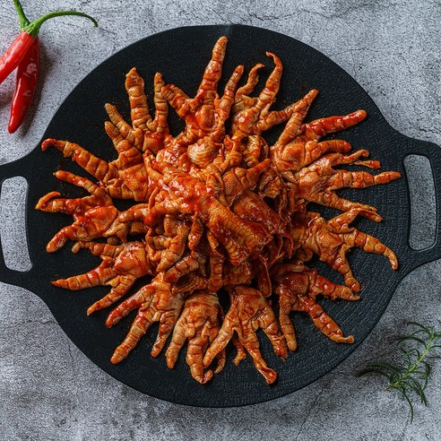 [닭발맛집] 국내산닭발로만든 매콤양념 무뼈닭발, 500g, 2개