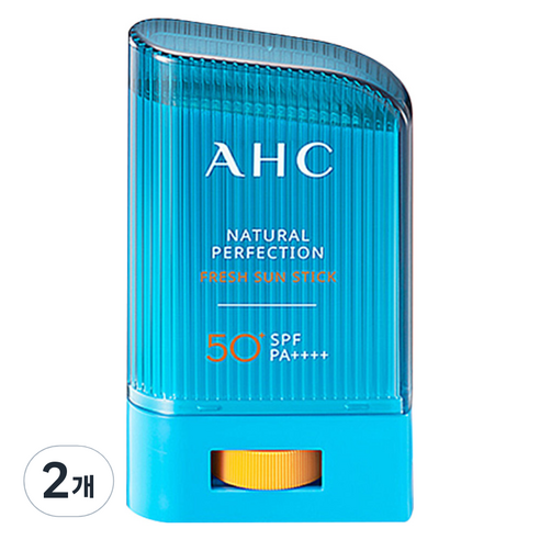 A.H.C 내추럴 퍼펙션 프레쉬 선스틱 SPF50+ PA++++, 22g, 2개입