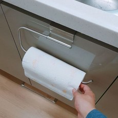 리빙디자이어9 스텐 키친타올걸이, 실버, 1개