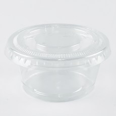 소스용기 + 뚜껑 세트 소 6.2 x 3 cm, 50개, 1세트