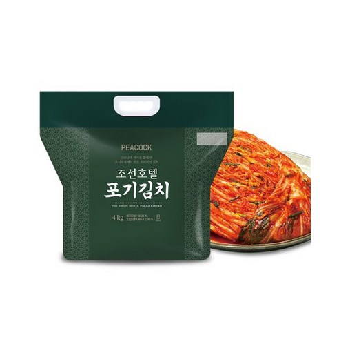 peacock 조선호텔 포기김치 냉장, 4kg, 1개