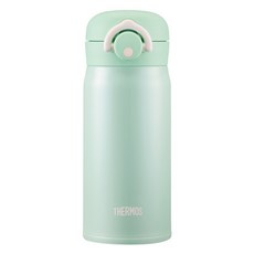 써모스 마이 디자인 보틀 원터치 타입 + 스티커 시즌2 JNR-351K, 그린화이트, 350ml, 1세트