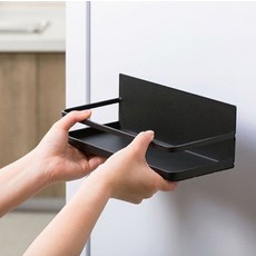 다퍼남 냉장고 자석 선반, 블랙, 1개